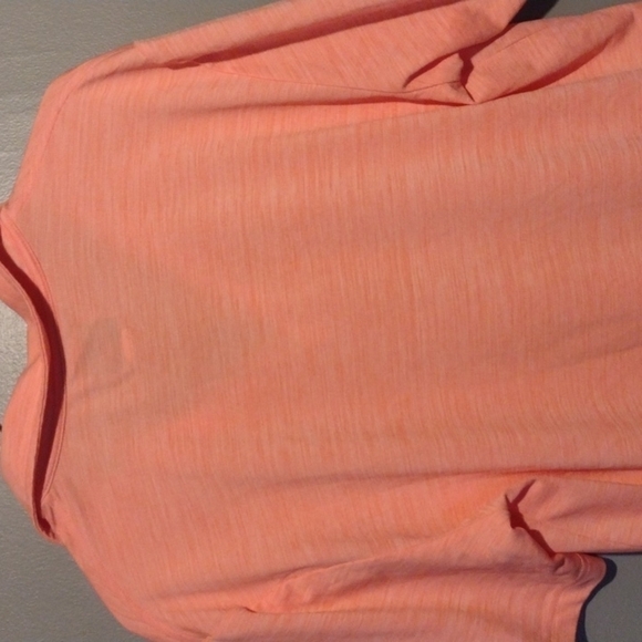 MEN'S Greg Norman PlayDry Polo. L. Washed Orange. - Picture 5 of 5